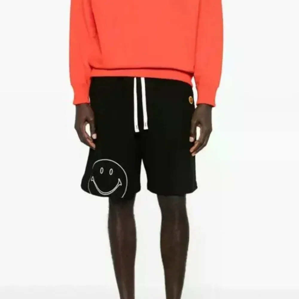 Joshua Sanders x Smiley Logo-Detail Track Shorts Medium